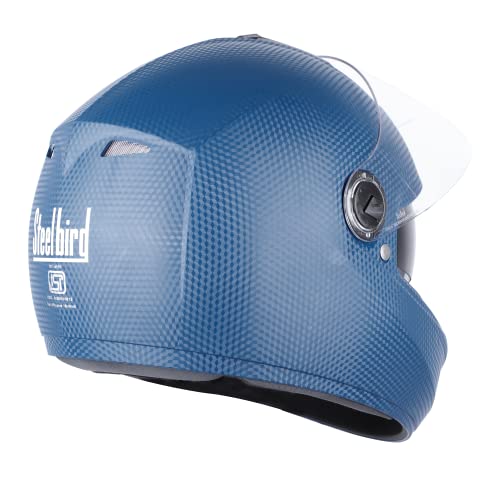 Image of Steelbird Rox Cyborg ISI Certified Full Face Helmet for Men and Women with Inner Smoke Sun Shield and Outer Clear Visor