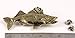 Walleye, Fish Pin, Gold Plated, FG075PR, 3”, Walleyed Pike, Fishing, Very Large Lapel Pin, Hat, Pins, Brooch, Brooches, Jewelry, Gift, 100% Handmade in the USA, 200 Fish Designs Available.