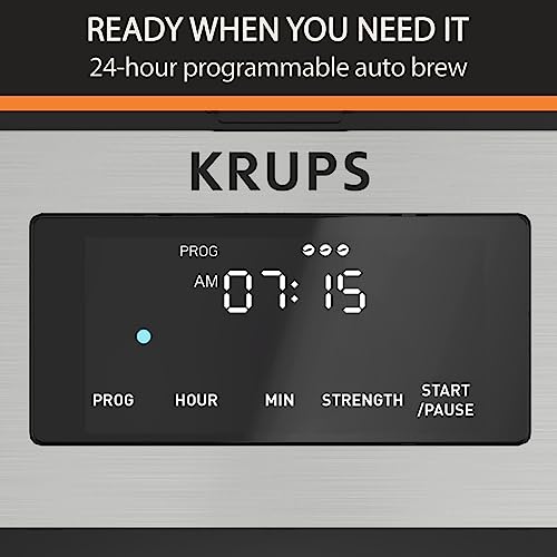Krups 1510002404 14 Cup Coffee Maker, Simply Brew Stainless Steel And Glass Carafe thumb #2