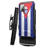 Capsule Case Compatible with Coolpad SUVA [Military Shockproof Kickstand Belt Clip Holster Heavy Dut