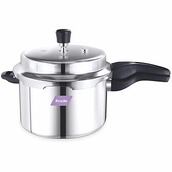 Preethi Triply Outer Lid Pressure Cooker Induction Base, 4.5 Litres