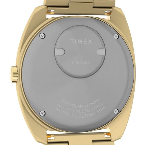 Image of TIMEX Q Vintage-Inspired Black Round Dial Analog Men's Watch - TW2Y34400UJ