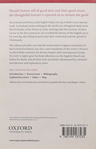 The Ecclesiastical History of the English People; The Greater Chronicle; Bede's Letter to Egbert (Oxford World's Classics) - Image 2
