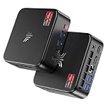 NiPoGi E3B Mini PC di ΑΜD Ryzen 5 7430U (Max 4.3GHz, 6C/12T, migliore di 5500U/5650U/5675U), 16GB RAM/512GB SSD, Mini Desktop Studio, WiFi 6/BT 5.2/4K Triplo Display/VESA Supportato