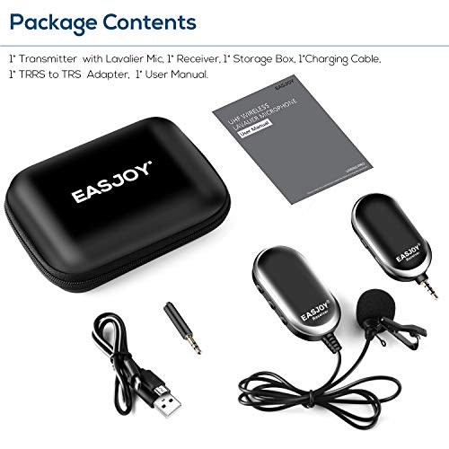 Draadloze Lavalier Microfoon systeem draadloze Lapel clip on Mic Micro oplaadbare draadloze zender ontvanger voor iPhone iPad Smartphone Camera Laptop opnemen YouTube Interview Vlog - Image 8