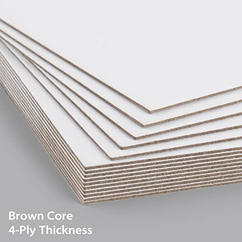 Golden State Art, 11x14 Picture Mat Matte Backerboards for Framing. Pack Contains 50 Backing Boards (White, 50 Pack) by Golden State Art - Image 4