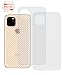 Produktbild Yidai-Silu 3pcs iPhone 11 Pro Max Rückseite Folie, Kohlefaser Atmungsaktiv Struktur, Anti-Rutsch, Anti-Fingerabdruck Kratzfest Back Klebefolie für iPhone 11 Pro Max 6,5 Zoll Protector Film