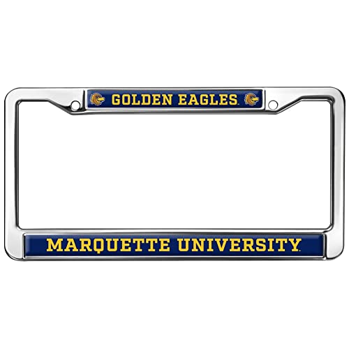 Marquette University Golden Eagles Logo Full Size Standard License Plate Metal Frame