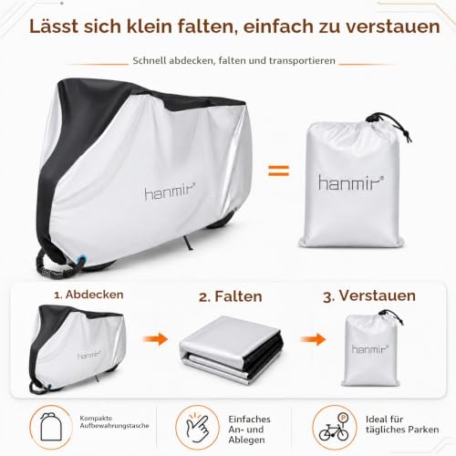 Fahrradabdeckung, wasserdicht, für den Außenbereich, Anti-Staub, Regen, Schnee, UV, Fahrrad-Regenschutz für Mountainbikes… – Ansicht 6