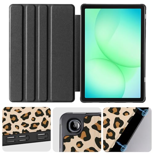 Image of CoBak Case for Samsung Galaxy Tab A11+ Plus 11 inch 2025, Multi-Viewing Angles, All New PU Leather Folio Stand Cover with Auto Sleep Wake Feature for Samsung Galaxy Tab A11+ Tablet 11-inch, Leopard