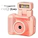 Fotocamera Digitale Vintage: Videoregistratore Compatto 1080p, Fotocamera Portatile Multifunzionale per Registrare, Videocamera Retrò Piccola per Viaggi, Filmazione, Vlog immagine