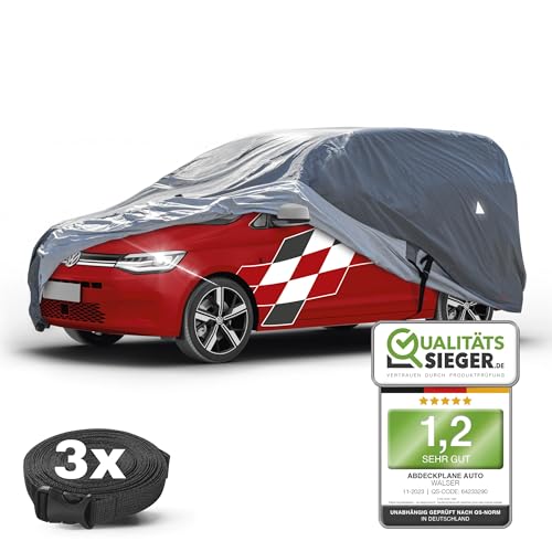 Walser Premium Abdeckplane Auto All Weather Plus, Abdeckplane wasserdicht, Bus Abdeckplane, Transporter Abdeckplane Größe 11 kompatibel mit VW Caddy, Ford Transit/Tourneo, Renault Kangoo Walser Premium Abdeckplane Auto All Weather Plus, Abdeckplane wasserdicht, Bus Abdeckplane, Transporter Abdeckplane Größe 11 kompatibel mit VW Caddy, Ford Transit/Tourneo, Renault Kangoo