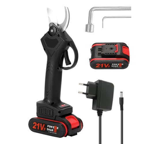 電動工具コードレス電動剪定ばさみ剪定せん断効率的な果樹盆栽剪定枝カッター 枝切り軽量 園芸 植木 庭木用 (Color : Black, Size : 1)
