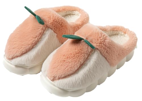 Fuzzy Slipper Winter Fluffy Slippers Fruit Cute Slippers for Women Comfortable Warm House Shoes Slippers