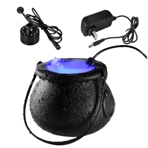 POPETPOP Máquina de con Atomizador Ultrasónico para Fuentes y Fiestas Efecto Humidificador y Purificador para Halloween y Decoración Interior y Exterior