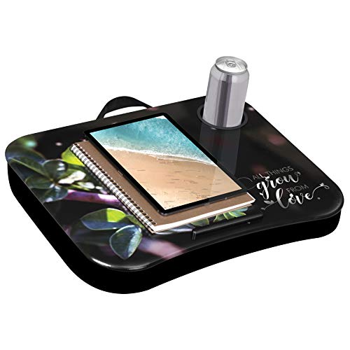 LapGear Cup Holder Lap Desk with Device Ledge - All Love - Fits