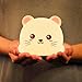 Cat Night Light,USB Rechargeable,Warm White Colorful Light Switching,Silicone (Multi-Colored)