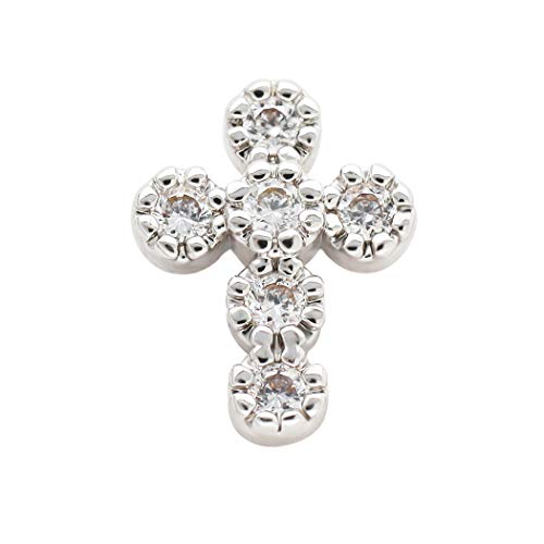 Excepro 1PCS 2mm Dermal Anchor Tops And Base G23 Titanium Cross Shape Men And Women Microdermals Piercing Body Jewelry3