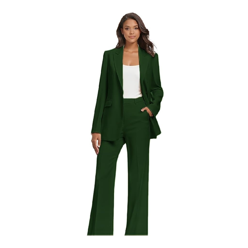 Womens Tuxedo Business Blazers Pant Suits for Women Dressy 2 Piece Outfits Wedding