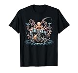 Drum Kit Percussionist Drummer Octopus Playing Drums T-Shirt