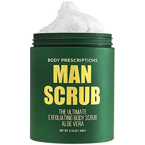 Body Prescriptions Men's Body Scrub with Aloe Vera, 21 oz Cover
