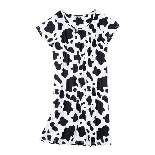 Image of American Trends Nightgowns for Women Cotton Night Shirts Short Sleeve Knee-Length, Sleep Shirts Summer Pajamas Sleepwear
