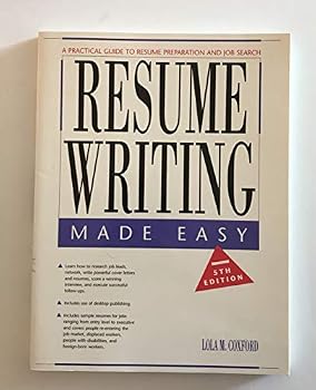 Paperback Resume Writing Made Easy: A Practical Guide to Resume Preparation and Job Search Book