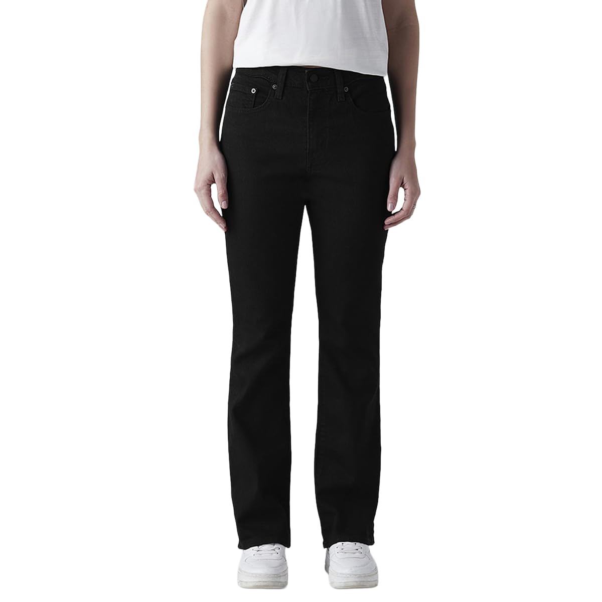 levi's Women's 725 Black Bootcut fit high Rise Jeans-picture-25