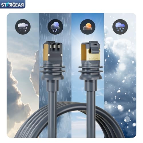 Image of Starlink Cable Gen 3 5M /16.4FT, Starlink Gen 3 Cable for Starlink Standard 4 /4X /V3 /REV 4 /MINI, Extension Replacement Starlink Ethernet Cable Satellite Internet Kit Waterproof Outdoor