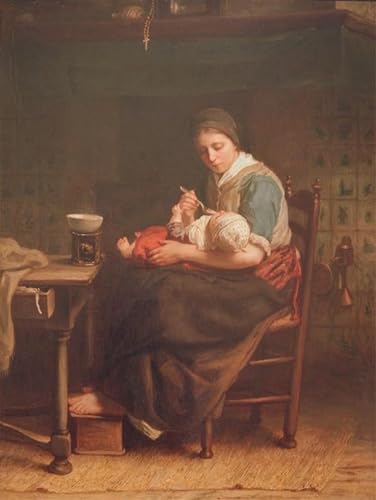 Art Reproduction Impression d'affiches Toile la Cottage Lady portrait haut de gamme