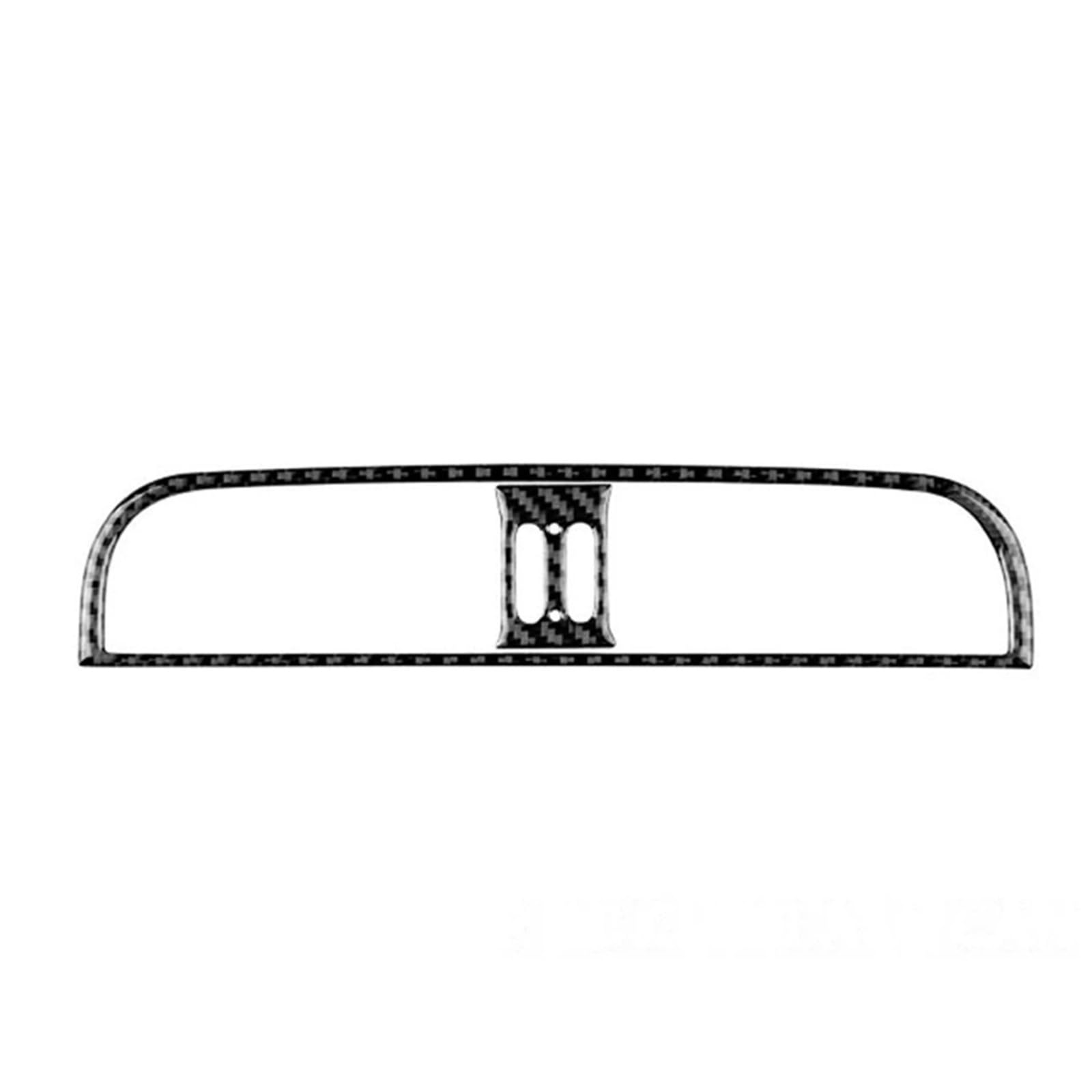 Oxwwrsfco Black Car Center Console Air Outlets Sticker Compatible For Fiat 500 2008-2015 Fiat Abarth 595 2012-2014 Soft Carbon Fiber(Black)