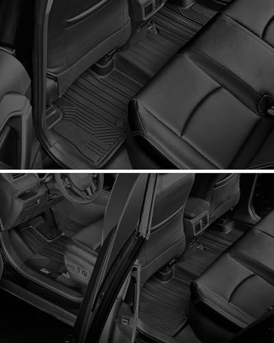 Image of 3W Floor Mats for Toyota RAV4 2019-2025, TPE All-Weather Custom Fit
