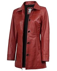 Kandis - Red Leather Coat
