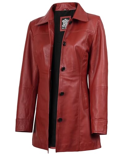 Decrum Ledermäntel für Damen – Carcoat-Stil, Wintermode, lange Lederjacken für