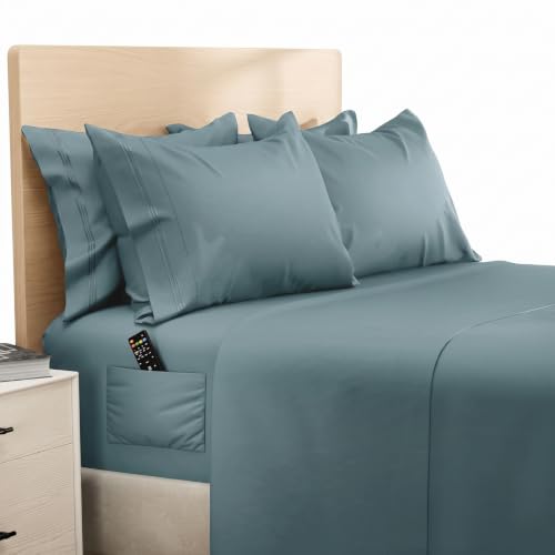 Image of DREAMCARE California King Sheet Sets - 6 pcs Breathable Cooling Sheets