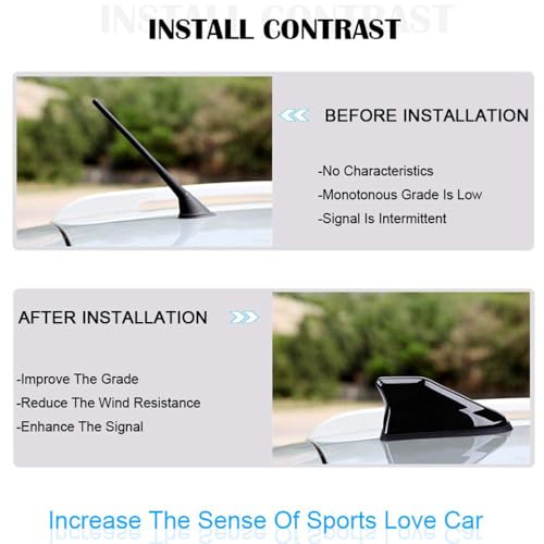 Antena de Aleta de tiburón para Renault Megane 3 III MK3 (2008-2015) Antena de Techo