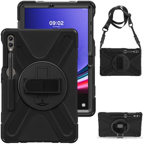 Housse Samsung Galaxy Tab S10+ SM-X820 antichoc rigide 12.4 pouces avec support
