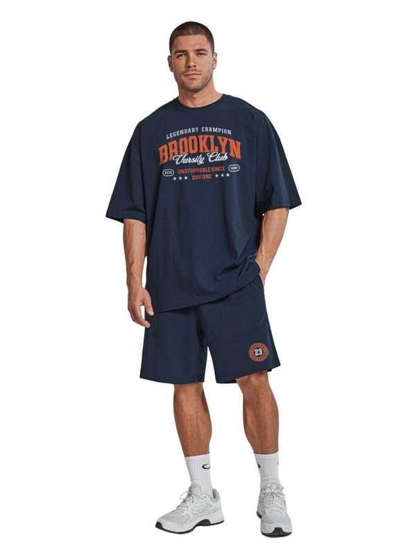 Men Graphic Print Cotton T-Shirt & Short Set for Men/Boys