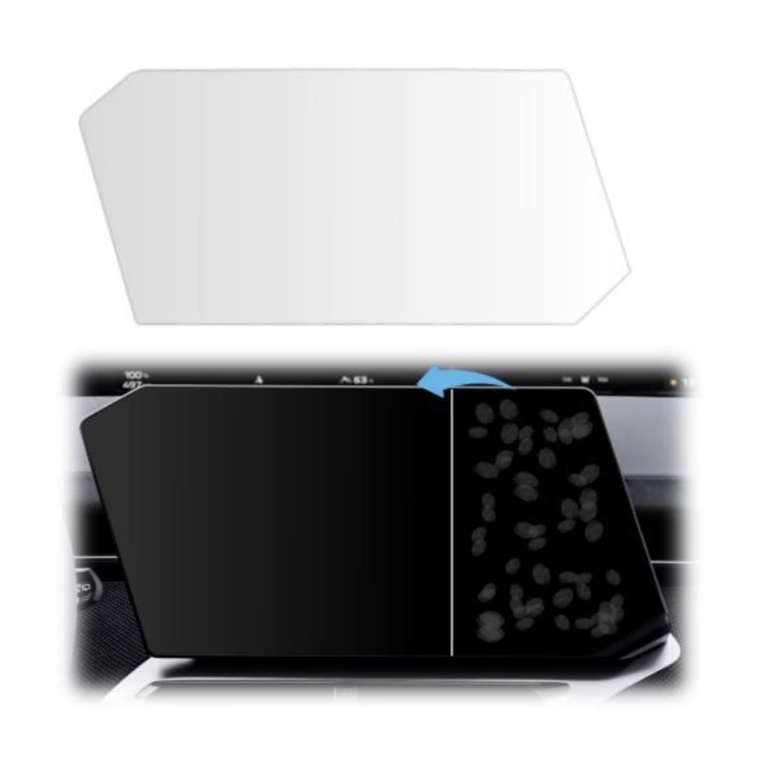 DISSKIN® Anti-Fingerprint Displayschutzfolie für BMW iX3 ab 2026 NA5, Selbstheilend, Matt, Anti-Fingerprint, Antibakteriell, Entspiegelnd, Schutzfolie, Displayschutz 1-teilig