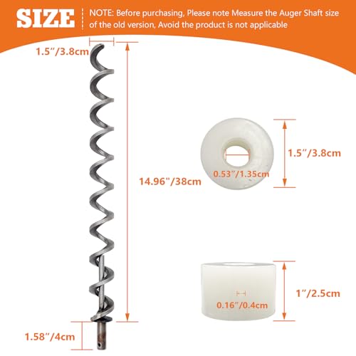 Yaoawe 17 Inch Direct Igniter Auger Shaft Screw Push Rod/Shaft And Auger Brushing Kit thumb #1