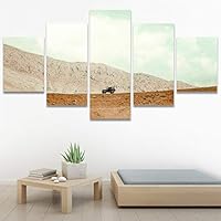 SIGNWIN 5 Panel Canvas Wall Art Modern Art Desert Multicolor Nature Photography Relax/Calm Southwest for Home Decorations Ready to Hang - 60