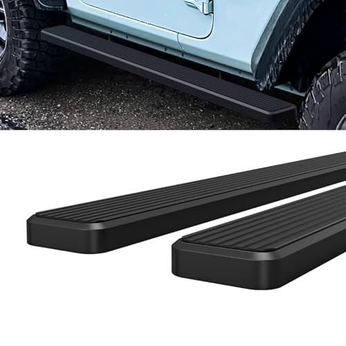 Estribos Laterales 5" Acero Inoxidable Negro HD Ridez Jeep miniatura 4