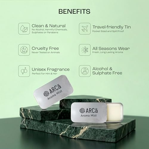 Image of ARCa Aroma Mist Classic Solid Perfume | Alcohol Free & Non-Greasy Solid Perfume | Long-Lasting Fragrance | Travel-Friendly Pocket Perfume | Perfume Gift for Men & Women