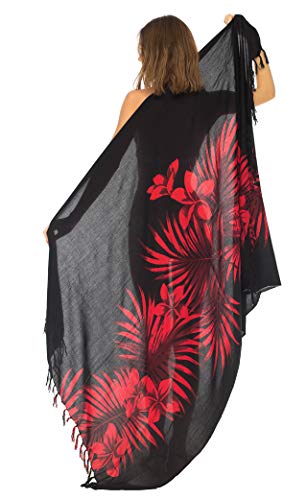 SHU-SHI Womens Beach Swimsuit Cover Up Palm Tree Sarong Wrap with Coconut Clip4