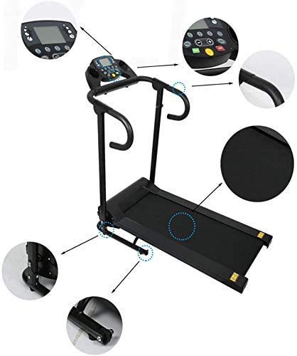 Image of Office Desk Treadmill,Indoor Treadmill,Ultra-Quiet,Shock-Absorbing,Multifunctional,Foldable Electric Treadmill,Black