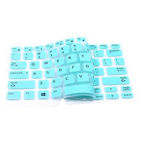 JuYuish Silicone Keyboard Cover Skin Compatible for Dell Latitude 14 5480 5490 7490 Laptop & 14" Dell Latitude 3340 E3340 E5490 E5491 E5450 E5470 E7450 E7470 7480 E7480 with Pointing - Mint Cover