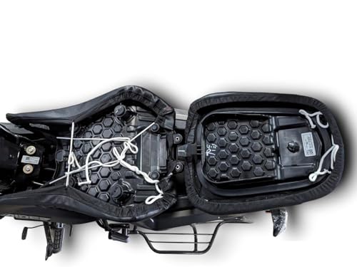 Image of CB Hornet 125 Bike SEAT Cover,Bike seat Cover,pu Leather,Black Colour