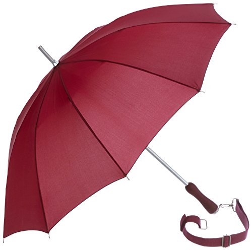 Paraguas bastón con asa Bandolera, marrón, Rob McAlister