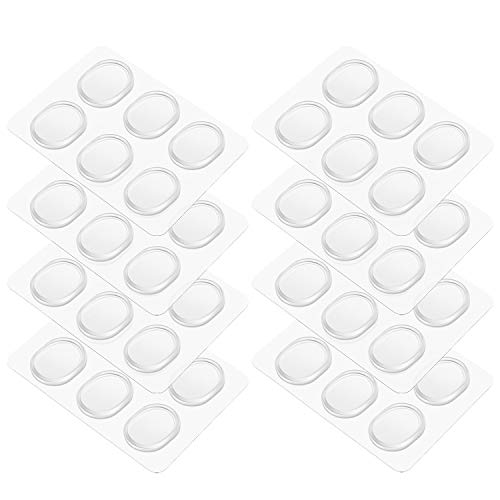 Flexzion ドラムジェルパッド、48個クリアスネアドラムガム減衰器レゾナンスパッド、倍音コントロール、ドラムセットヘッドカバーシンバルセット洗える強い粘着性が再利用可能な非毒性サウンド湿、