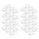 Flexzion Drum Gel Pads, 48 Stück Clear Snare Drum Gum Dampener Resonance Pads, Oberton-Kontrolle, ungiftige Schalldämpfung, für Drumset Kopfabdeckung Cymbals Set